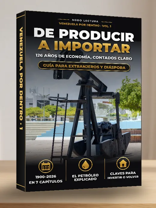 Portada en 3D del Vol. 1, De producir a importar